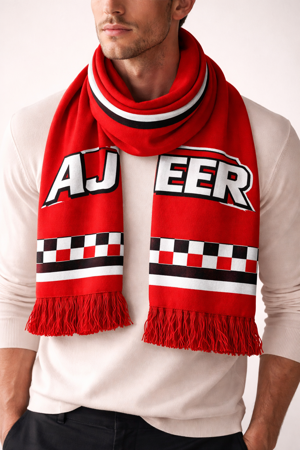 Custom scarves manufactured for fashion brands and teams