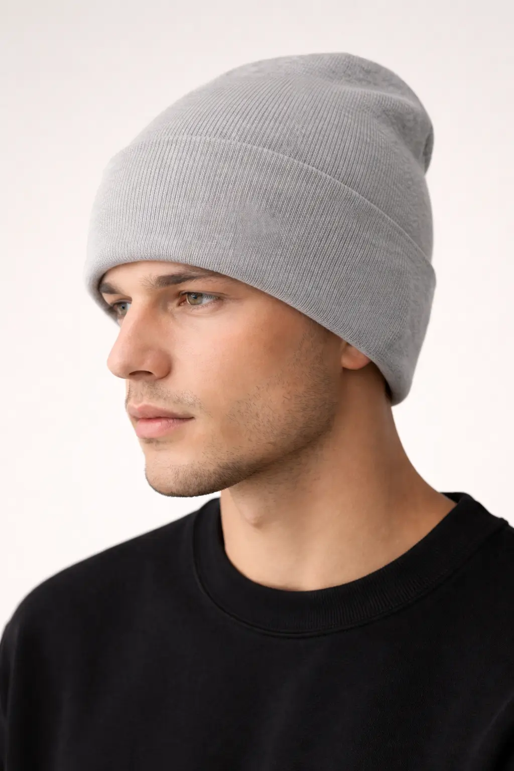 Custom knit beanie manufactured for streetwear and sports apparel brands